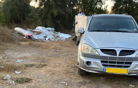 נאבקים בתופעת השלכת פסולת בניין בשטחים ציבוריים בחיפה
