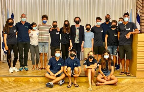 קבלת פנים נערכה לחניכי מועדון שייט חיפה כאות הוקרה לפועלם