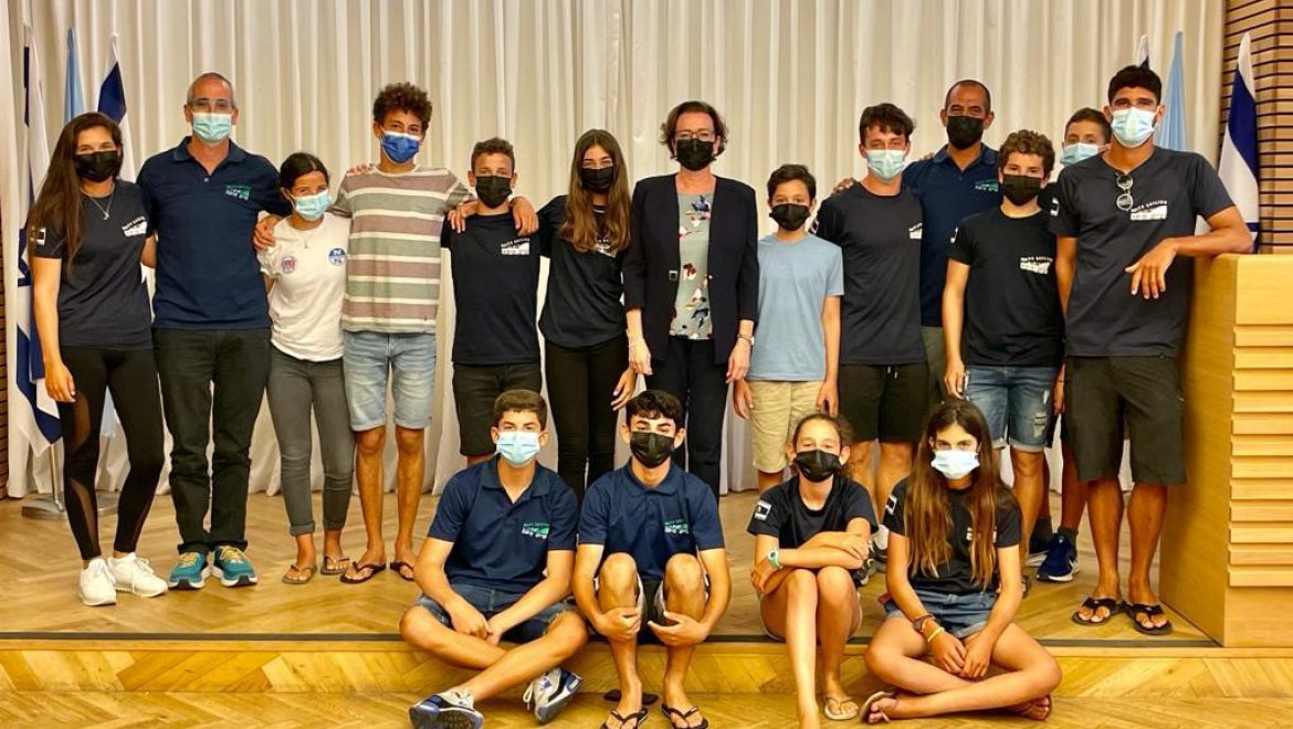 קבלת פנים נערכה לחניכי מועדון שייט חיפה כאות הוקרה לפועלם