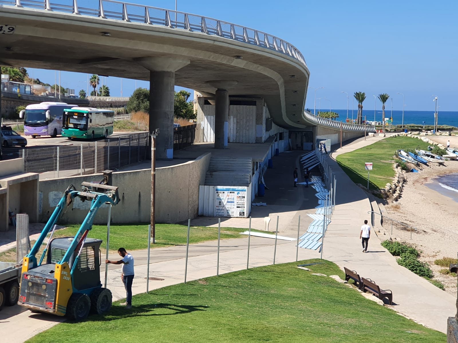 החלו עבודות הקמת המרכז הימי בבת גלים