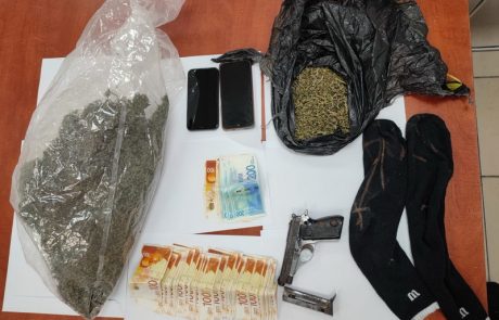 המשטרה עצרה תושב קרית אתא בחשד להחזקת נשק וסמים