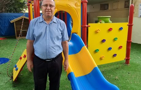 פרויקט שיפוץ חצרות גני ילדים בקריית ביאליק בעיצומו