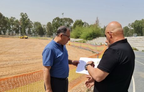עיריית קריית ביאליק משדרגת אצטדיון בתיכון אורט ביאליק