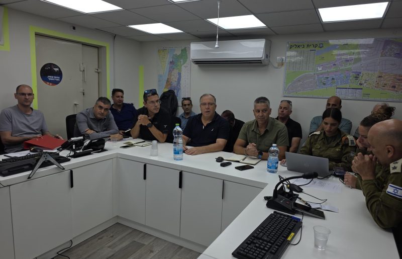 שבחים לקריית ביאליק בביקורת  רשות החירום הלאומית