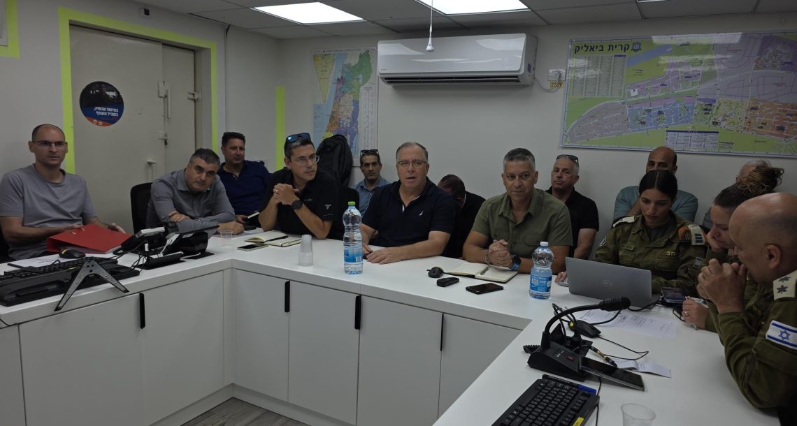 שבחים לקריית ביאליק בביקורת  רשות החירום הלאומית