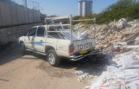 ממשיכים להילחם בהשלכת פסולת בניין במקומות ציבוריים
