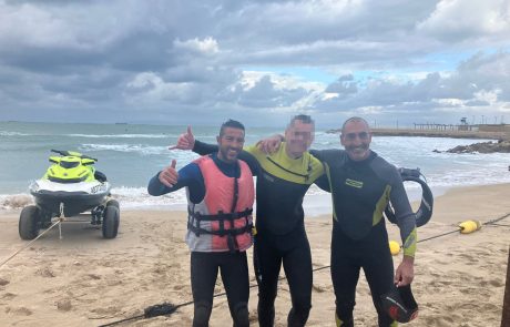 מצילי חיפה הצילו גולש בעומק 3 ק"מ מקו החוף