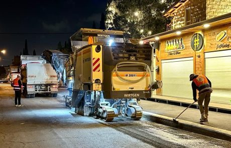 ממשיכים לשקם את כבישי העיר בחיפה