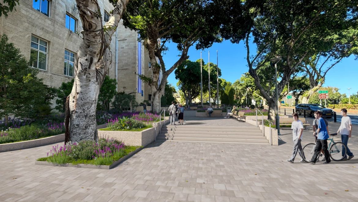 עיריית חיפה החלה בעבודות להנגשת בניין היכל העירייה