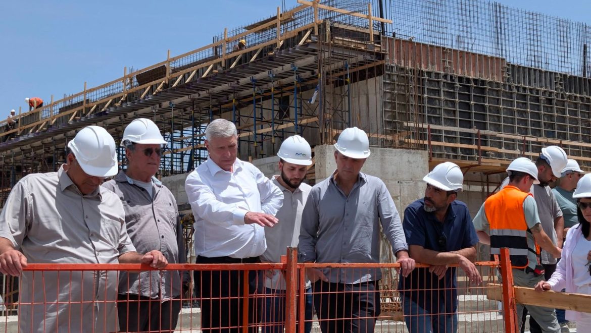 סיור מקצועי באתר הבנייה של המשכן החדש לאמנויות הבמה בקרית אתא